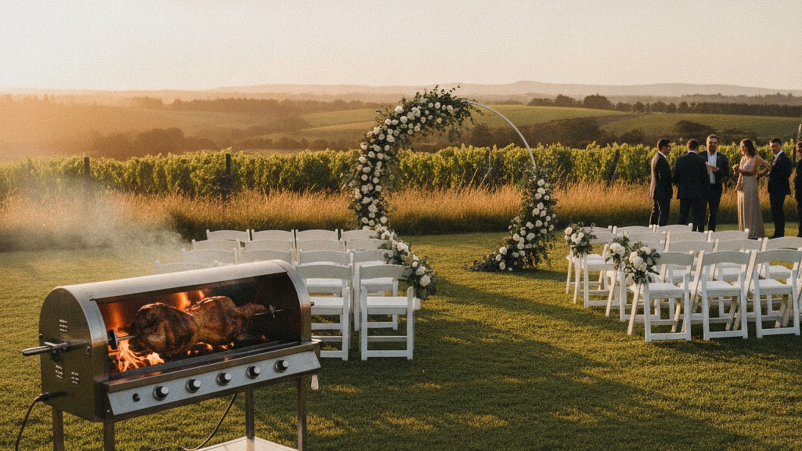 Wedding spit braai catering outdoor Cape Town reception
